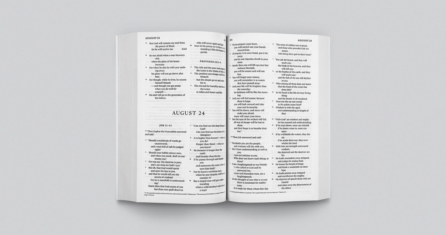 EVERY DAY BIBLE: 365 READINGS THROUGH THE WHOLE BIBLE (ESV) - STWD.us