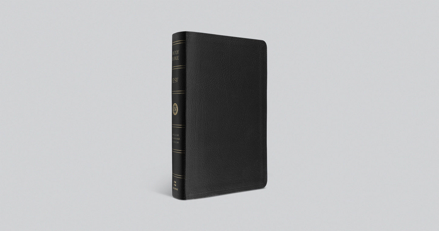 BIBLE: LARGE PRINT LEATHER (ESV, PERSONAL SIZE) - STWD.us